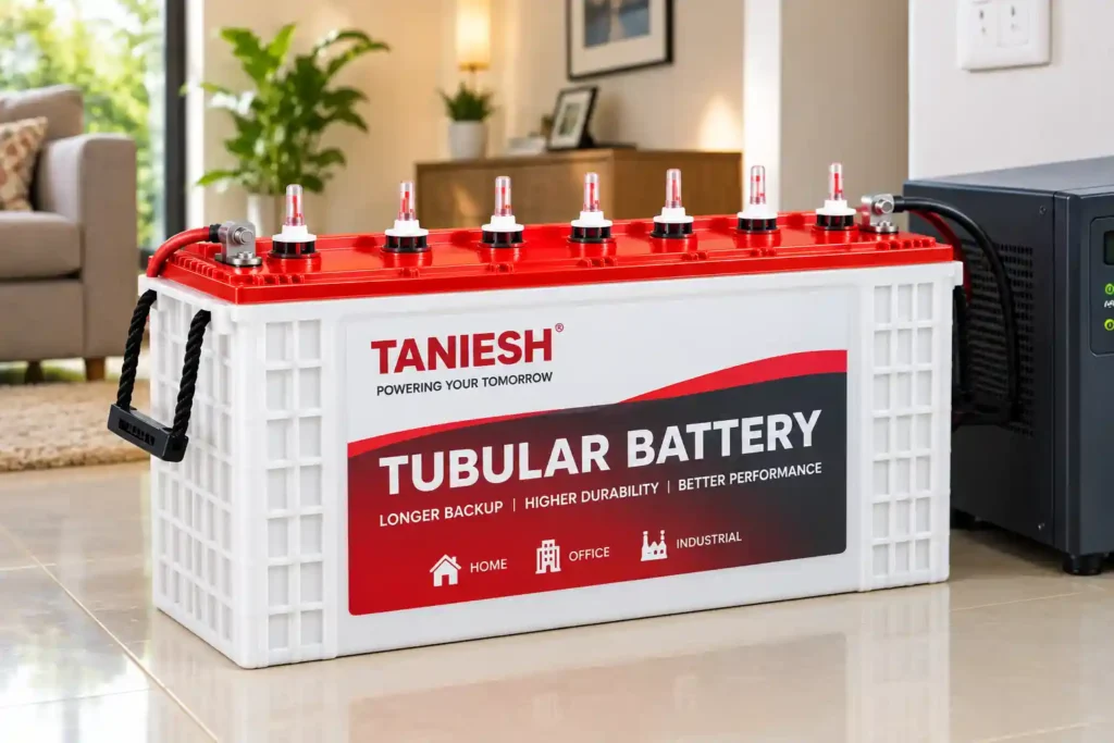 Tubular battery for home inverter backup during long power cuts